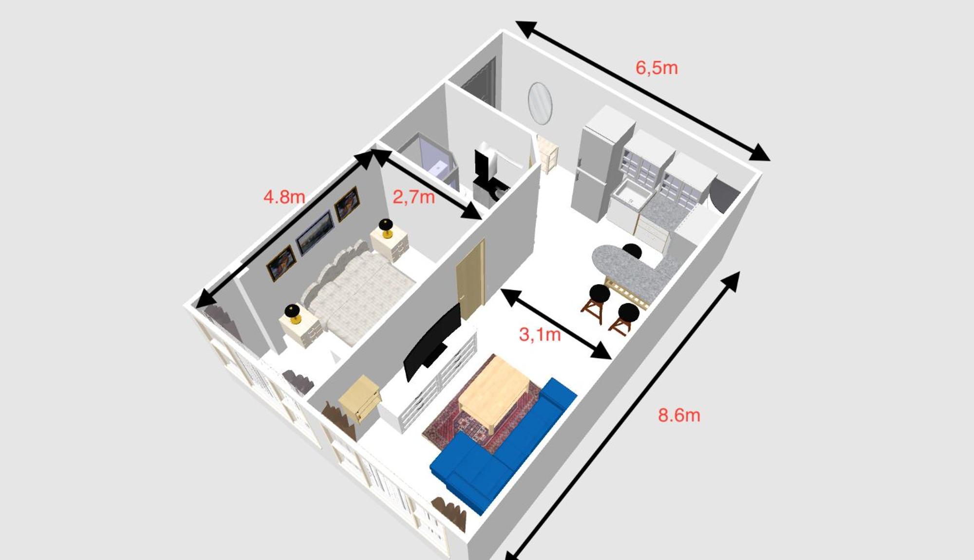 Уютная 2-Комнатная Квартира В Центре Г. Алматы Exteriör bild